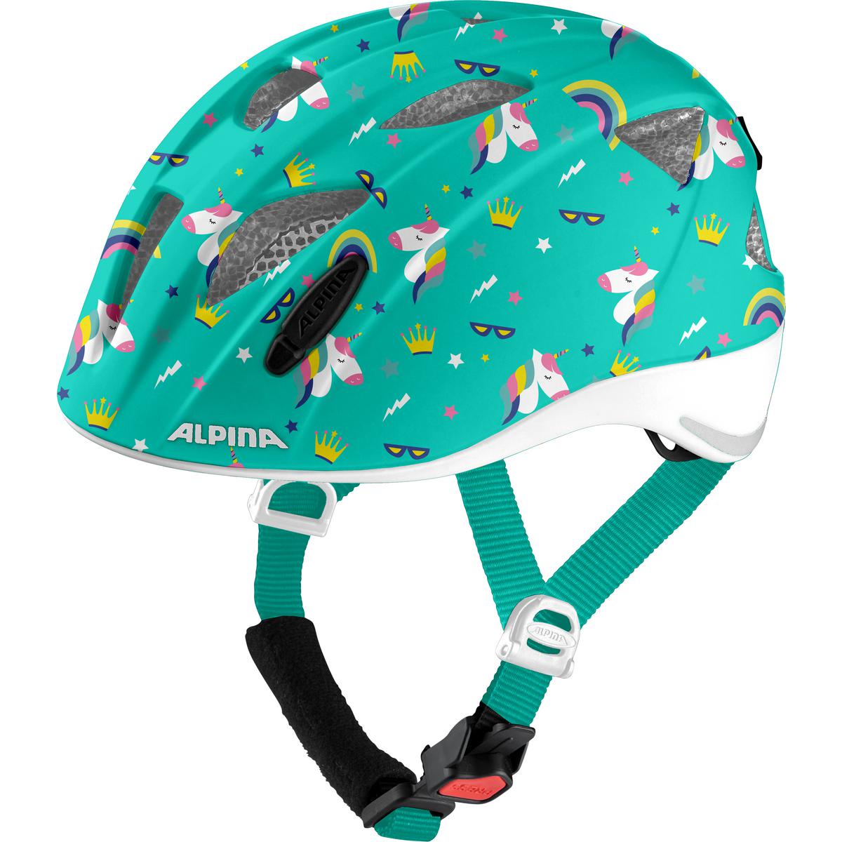 фото Alpina велошлем alpina ximo flash unicorn gloss, цвет зеленый, ростовка 45-49см