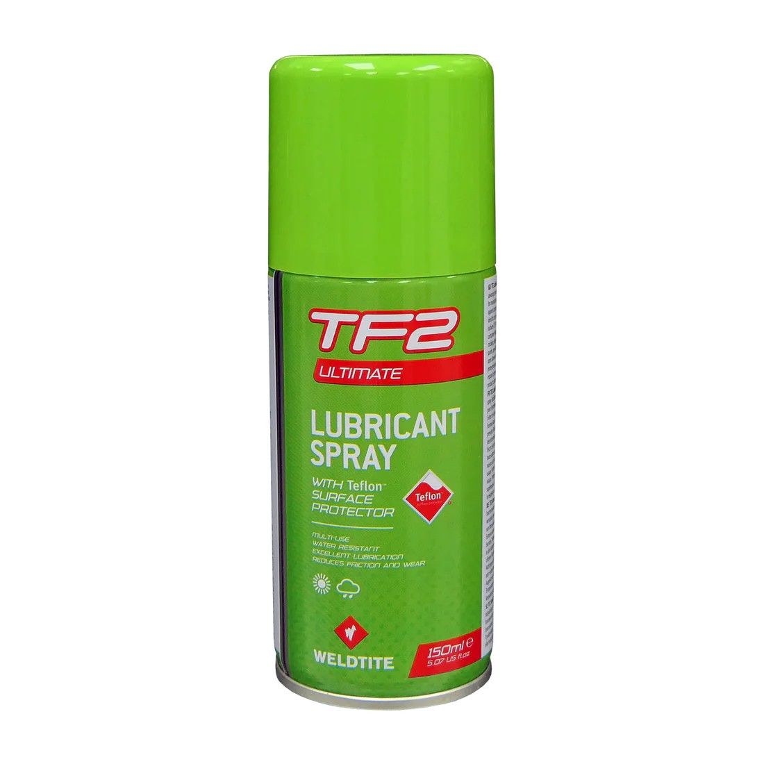 Weldtite Смазка для цепи Weldtite TF2 Lubricant Spray 150 мл (03021), цвет Зеленый