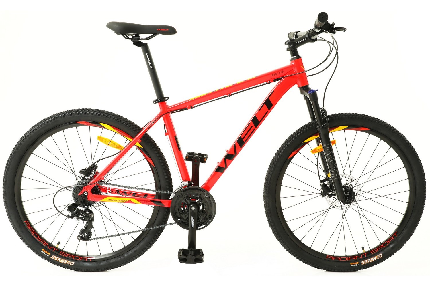 Горный велосипед Welt Ridge 1.0 HD 27.5, год 2022, цвет Красный, ростовка 16