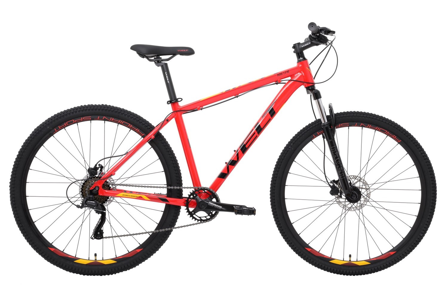 Горный велосипед Welt Ridge 1.0 HD 29, год 2023, цвет Красный, ростовка 18