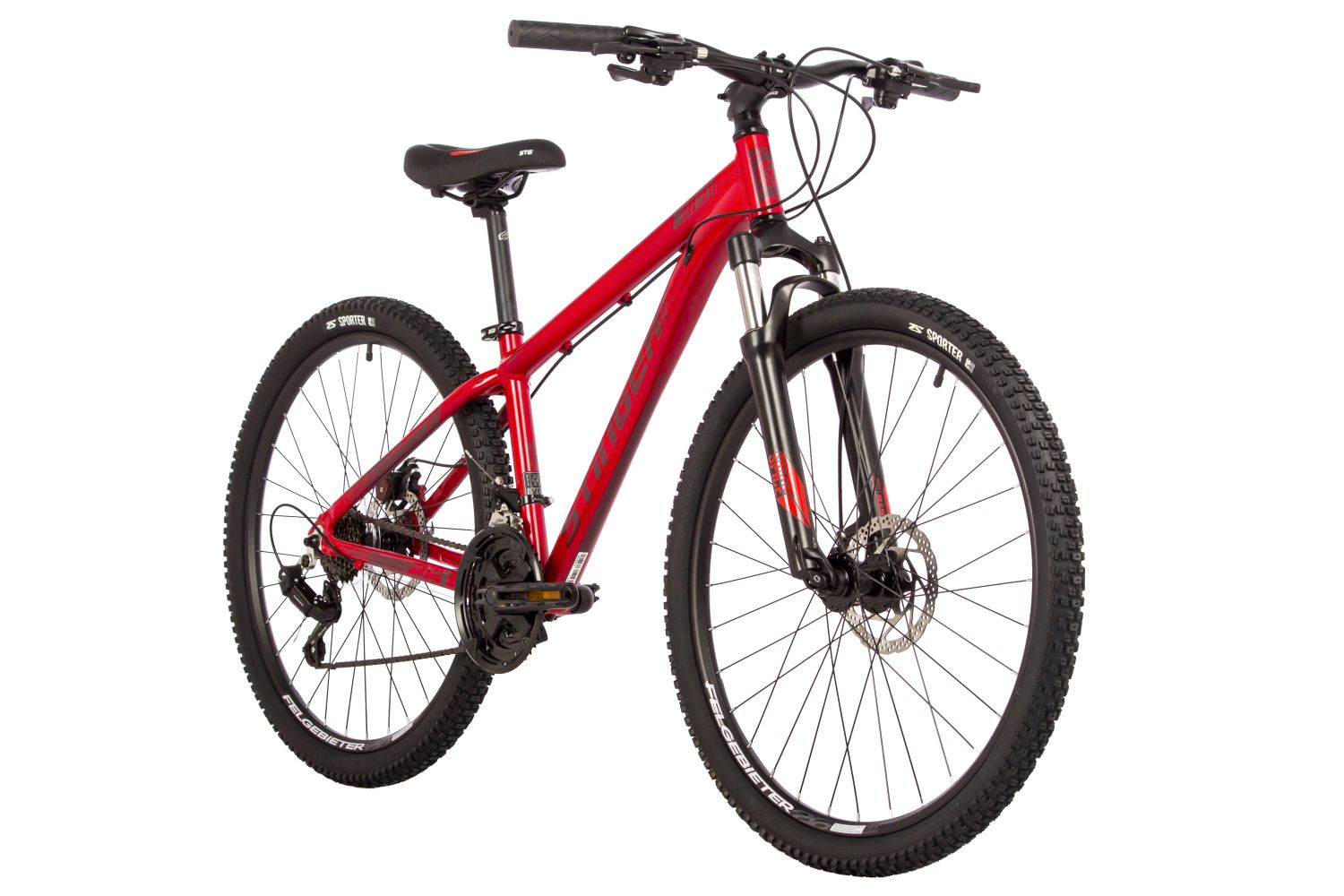 Горный велосипед Stinger Element Evo 26, год 2023, цвет Красный, ростовка 18