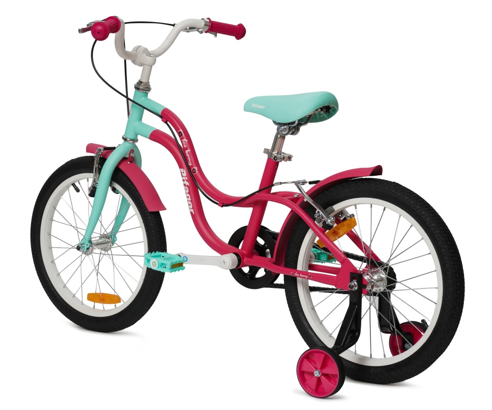 фото Детский велосипед pifagor iceberry 18, год 2023, цвет розовый-синий