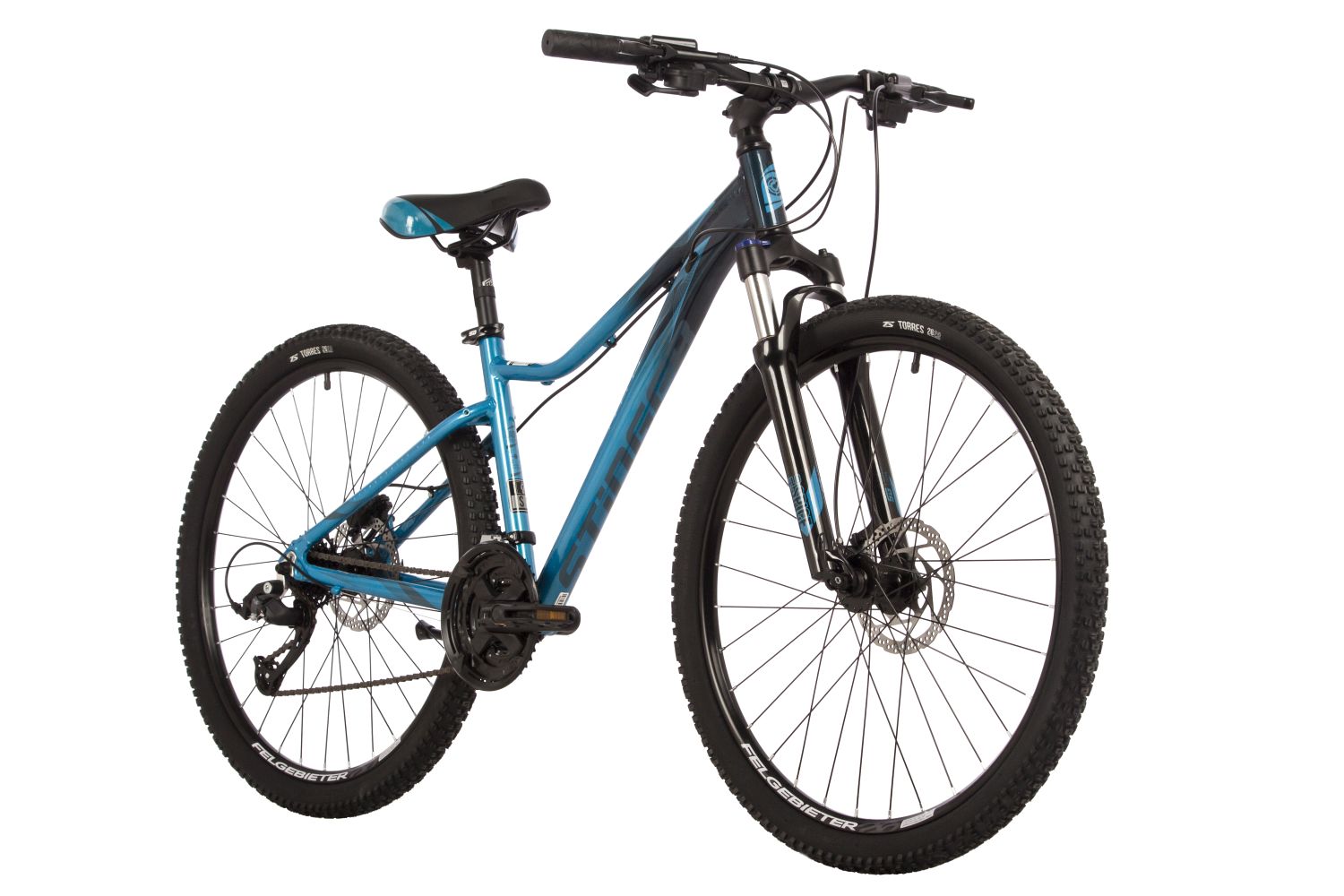Женский велосипед Stinger Laguna Pro 26, год 2023, цвет Синий, ростовка 17