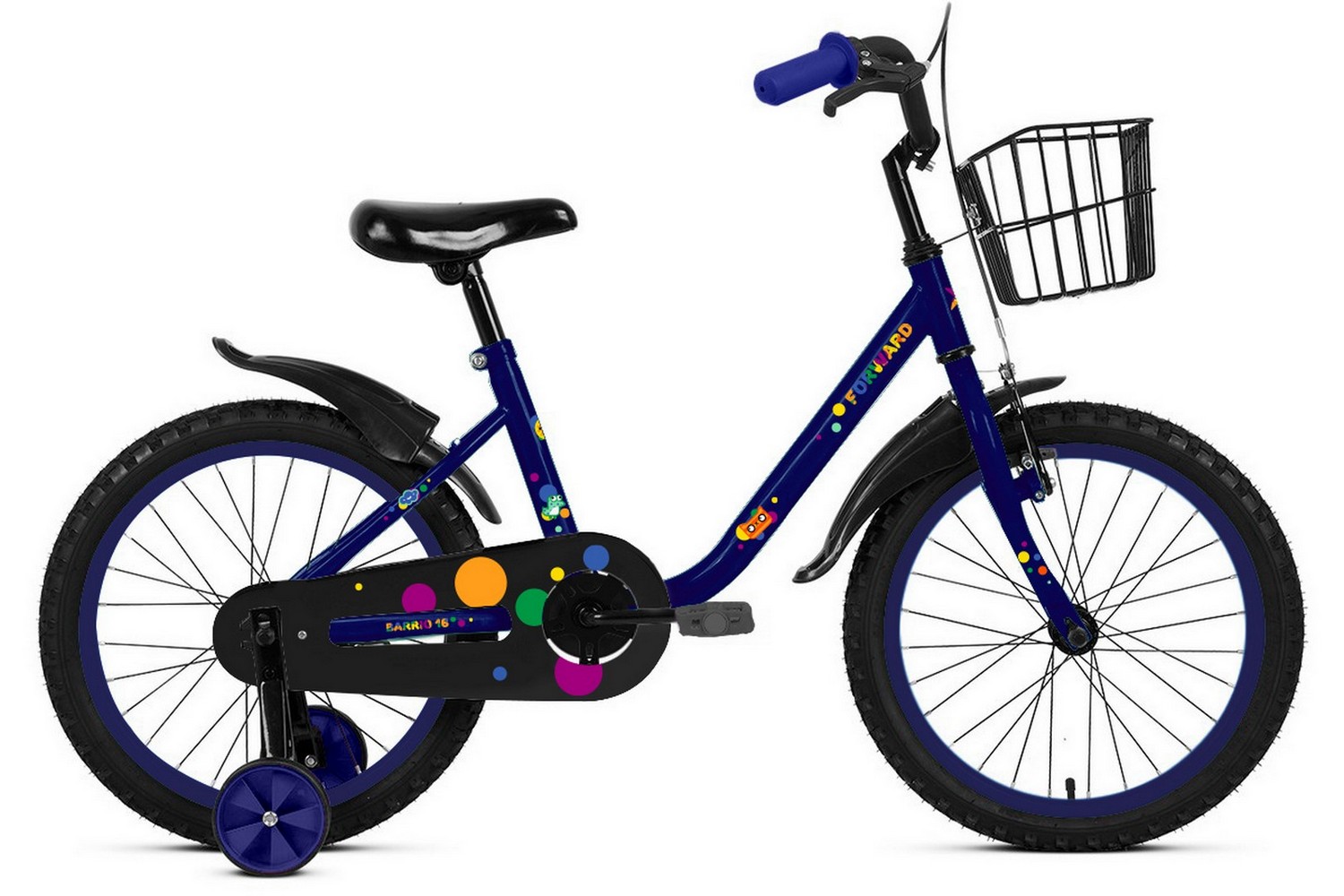 фото Детский велосипед forward barrio 14, год 2023, цвет синий