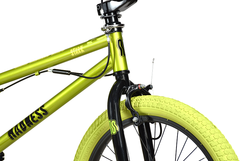 Экстремальный велосипед Stark Madness BMX 3, год 2024, цвет Зеленый-Зеленый, ростовка 9