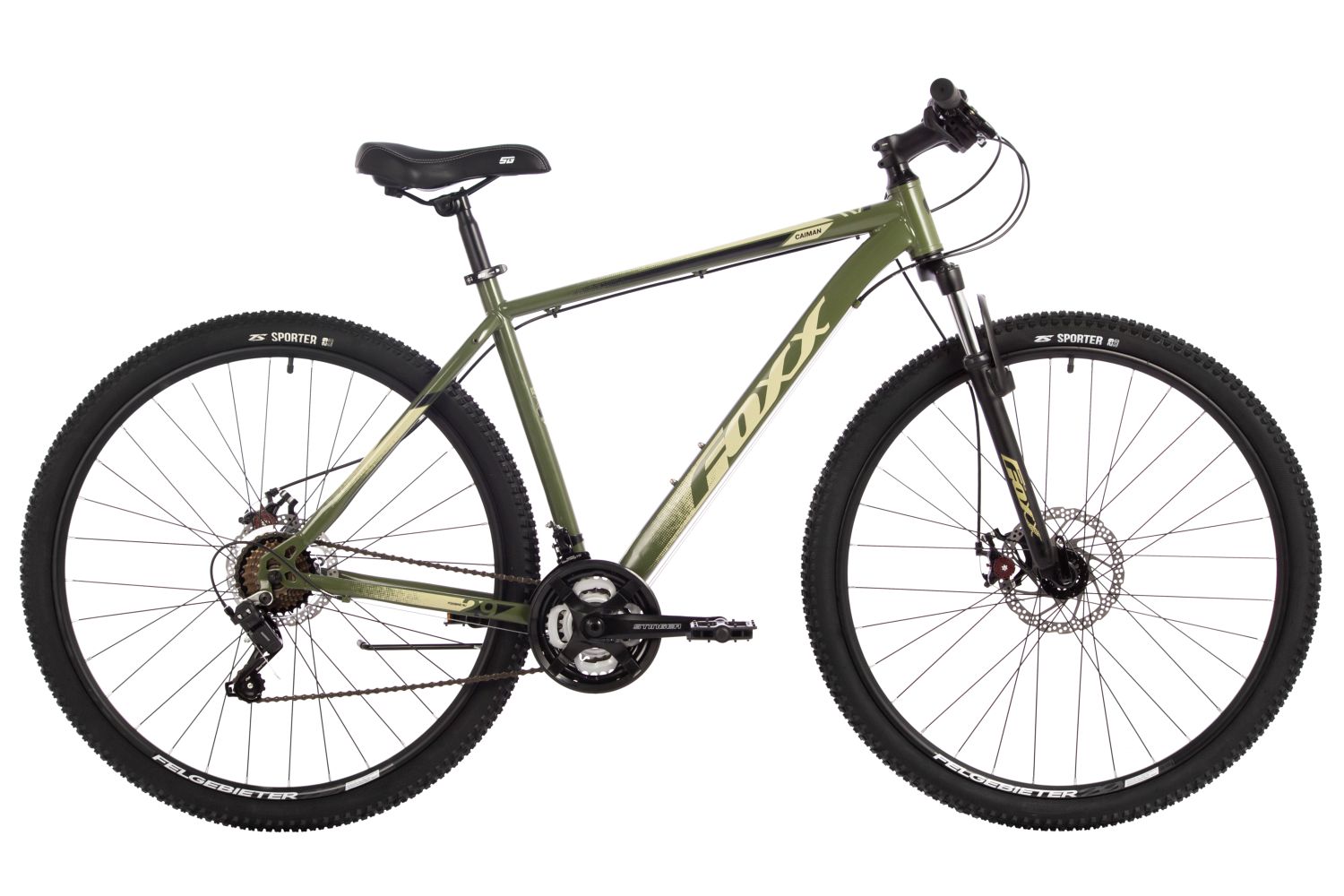 Горный велосипед Foxx Caiman 29, год 2024, цвет Зеленый, ростовка 18