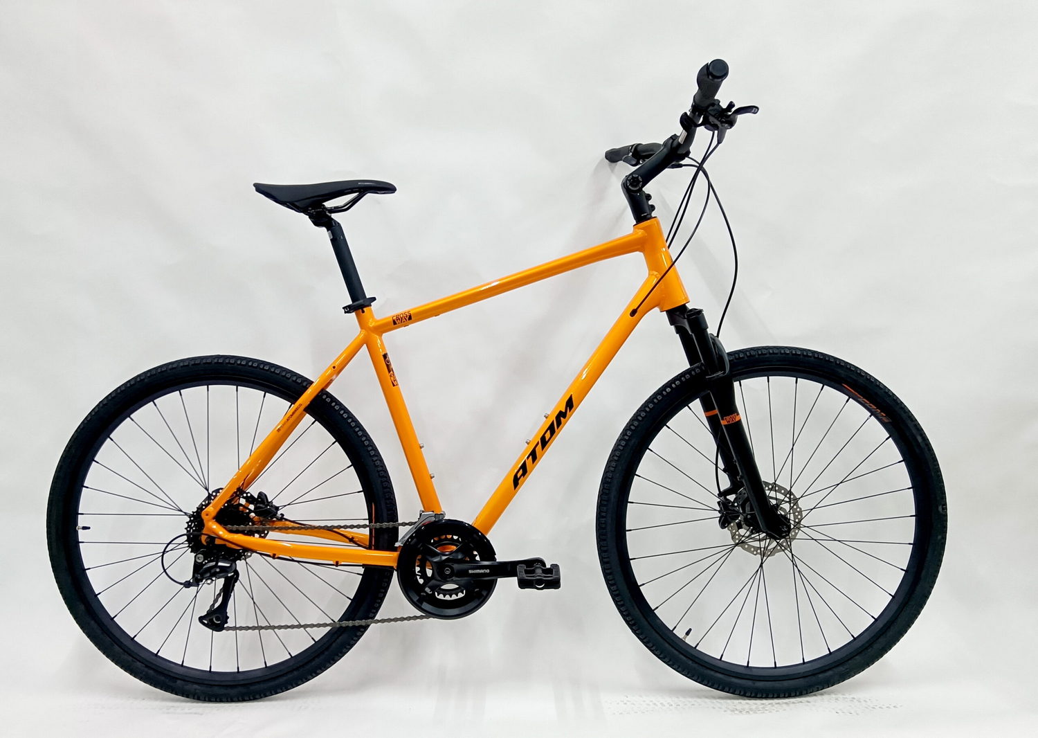 Дорожный велосипед Atom Symbiotic Cross, год 2024, цвет Оранжевый, ростовка 21.5
