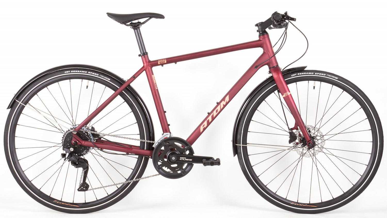 Дорожный велосипед Atom Symbiotic Speed, год 2024, цвет Красный, ростовка 21.5