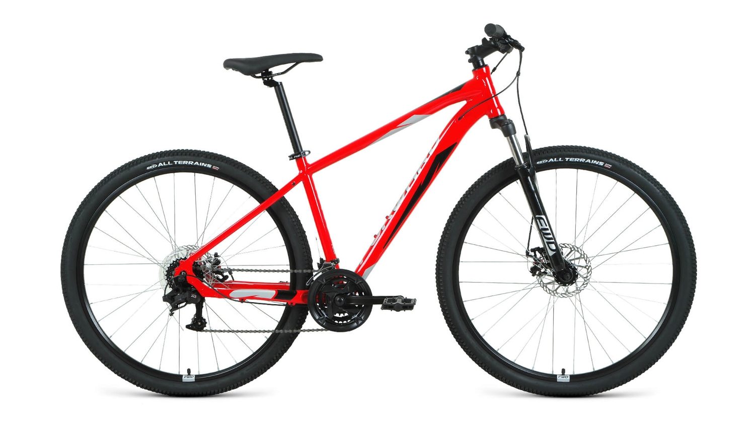Горный велосипед Forward Apache 29 2.2 D, год 2022, цвет Черный-Красный, ростовка 17