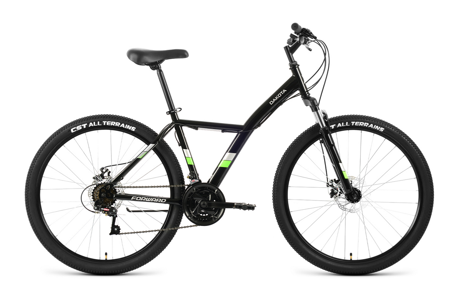 Горный велосипед Forward Dakota 27.5 2.0 D, год 2022, цвет Зеленый-Оранжевый, ростовка 16.5