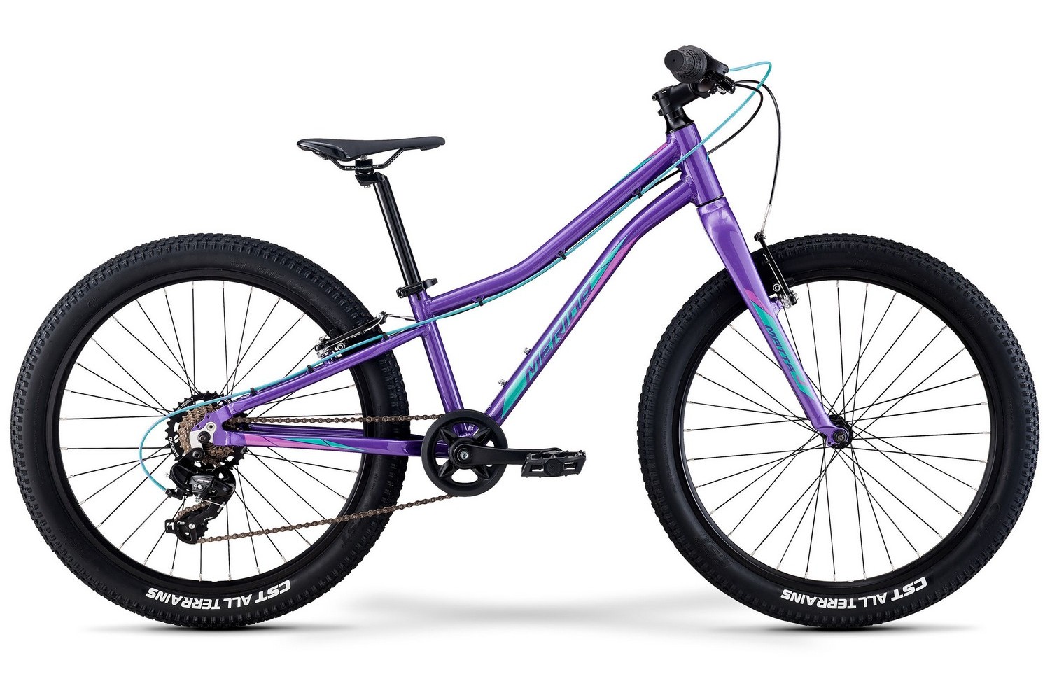 фото Подростковый велосипед merida matts j.24+ eco, год 2022, цвет фиолетовый-розовый