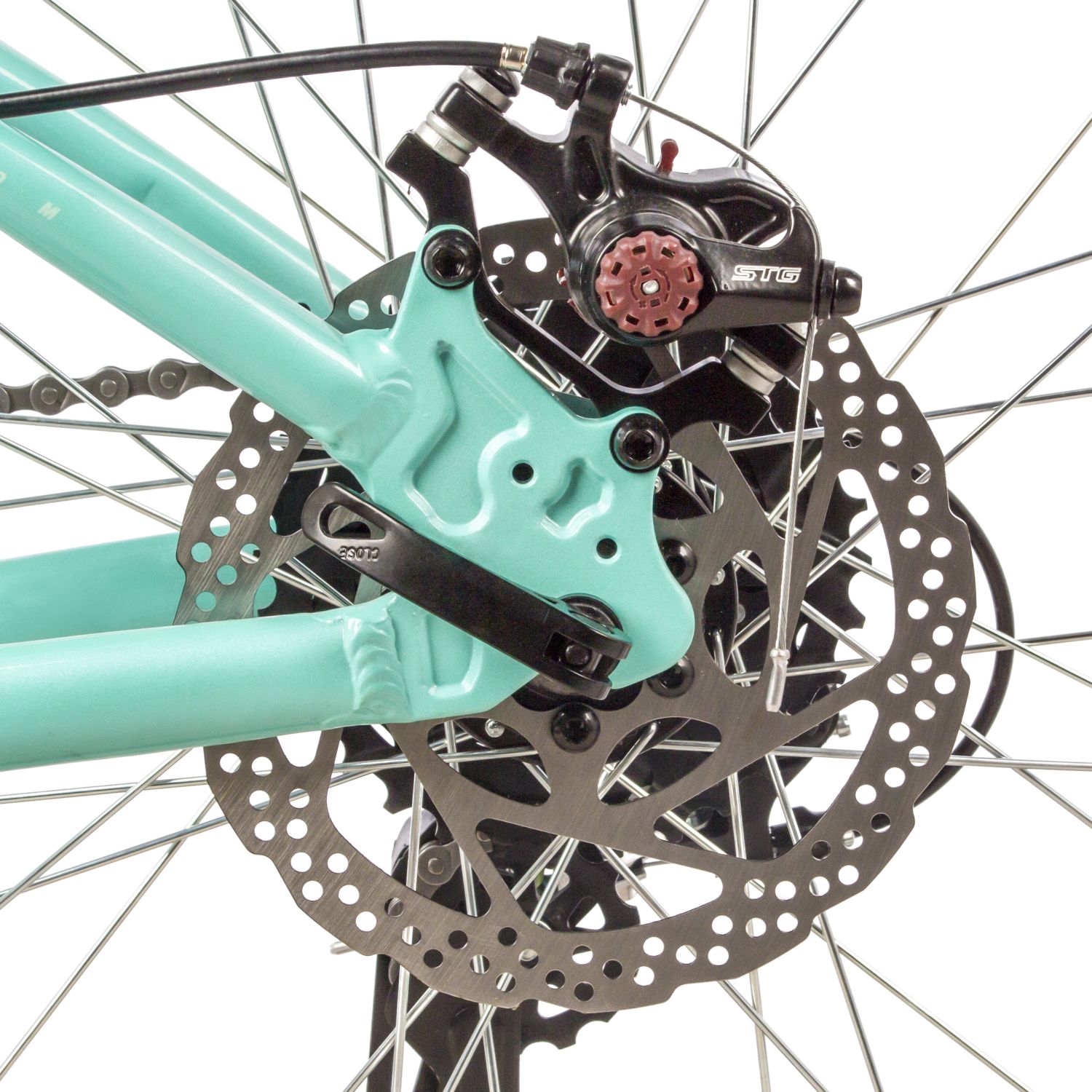Женский велосипед Stinger Vega STD 27.5, год 2021, цвет Зеленый, ростовка 17