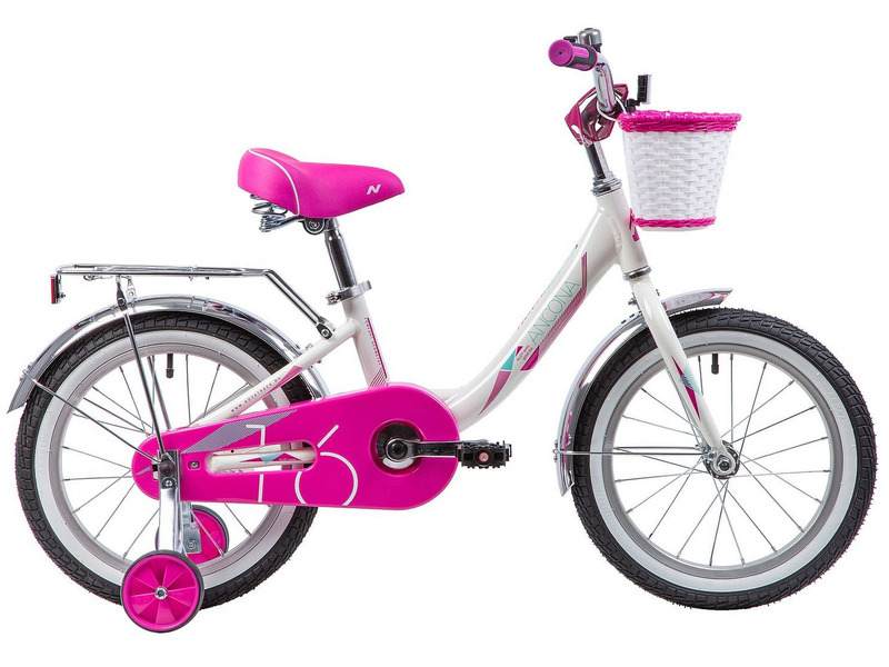 Фото Велосипед детский для девочек от 3 до 5 лет Novatrack Ancona 16 2019