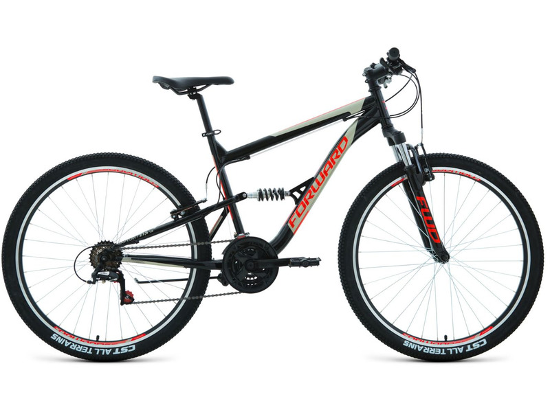 Велосипеды Двухподвесы Forward Raptor 27.5 1.0, год 2021, цвет Черный-Красный, ростовка 16