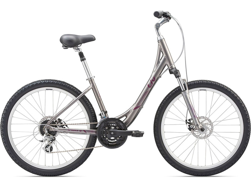Женский велосипед Giant Sedona DX W, год 2021, цвет Серебристый, ростовка 16.5