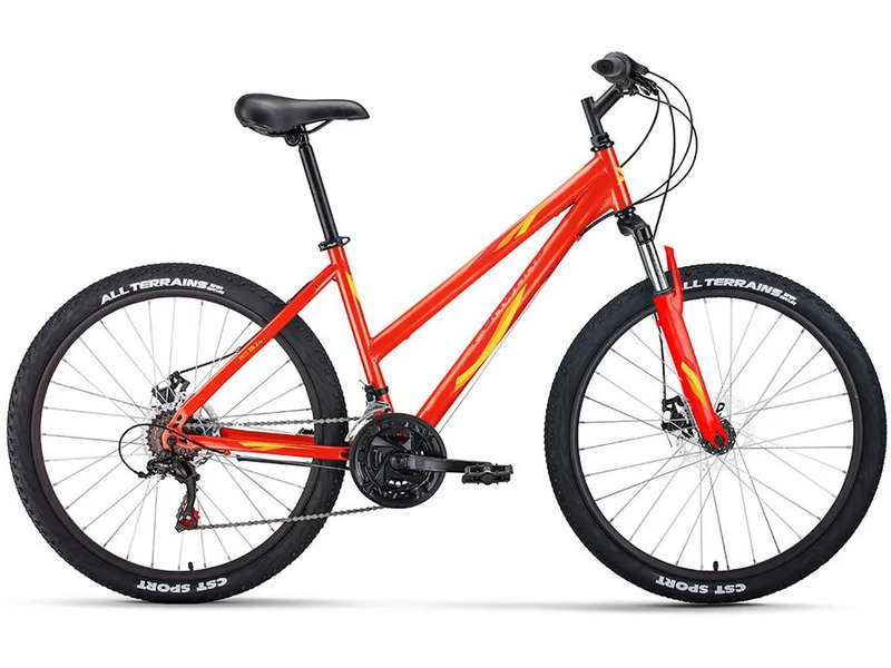 Женский велосипед Forward Iris 26 2.0 D, год 2022, цвет Красный-Желтый, ростовка 17