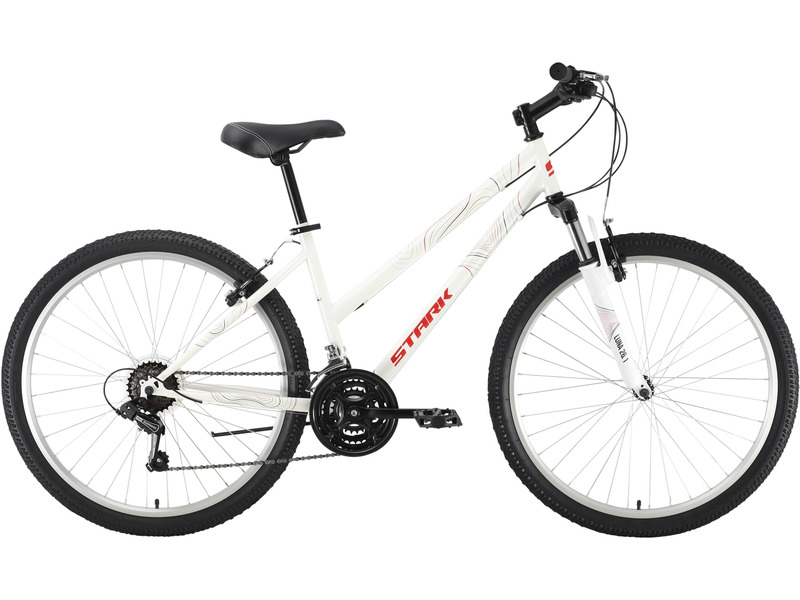 Женский велосипед Stark Luna 26.1 V Steel, год 2022, цвет Белый-Красный, ростовка 16