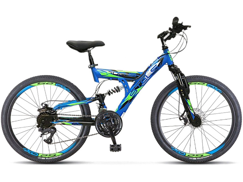Подростковый велосипед Stels Focus MD 24 18 Sp V010, год 2022, цвет Синий-Черный, ростовка 16