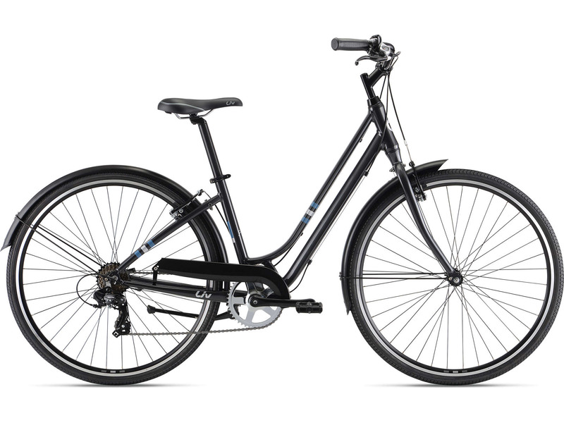 Женский велосипед Giant Flourish 3, год 2022, цвет Черный, ростовка 16