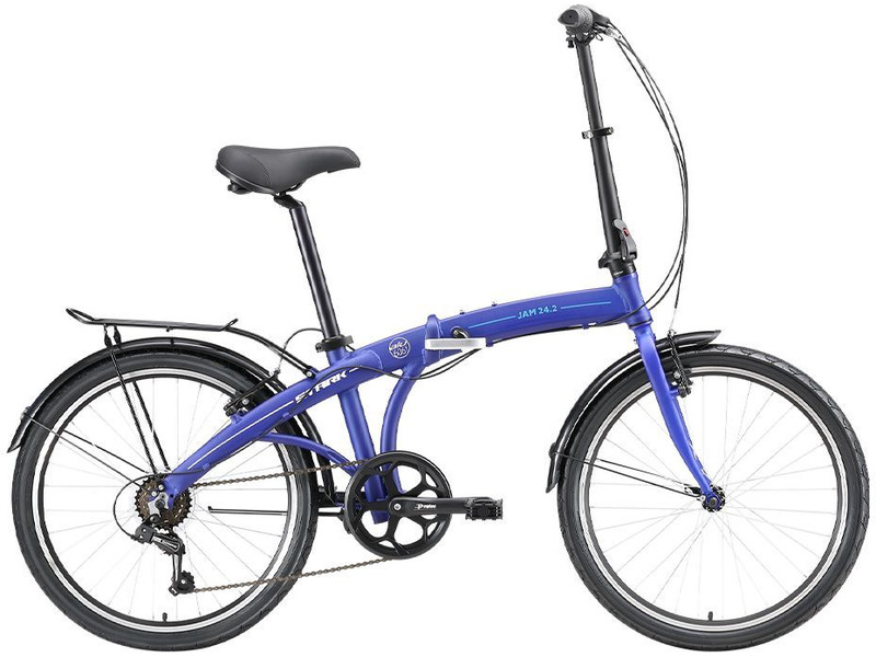 Складной велосипед Stark Jam 24.2 V, год 2023, цвет Синий-Белый, ростовка 14.5