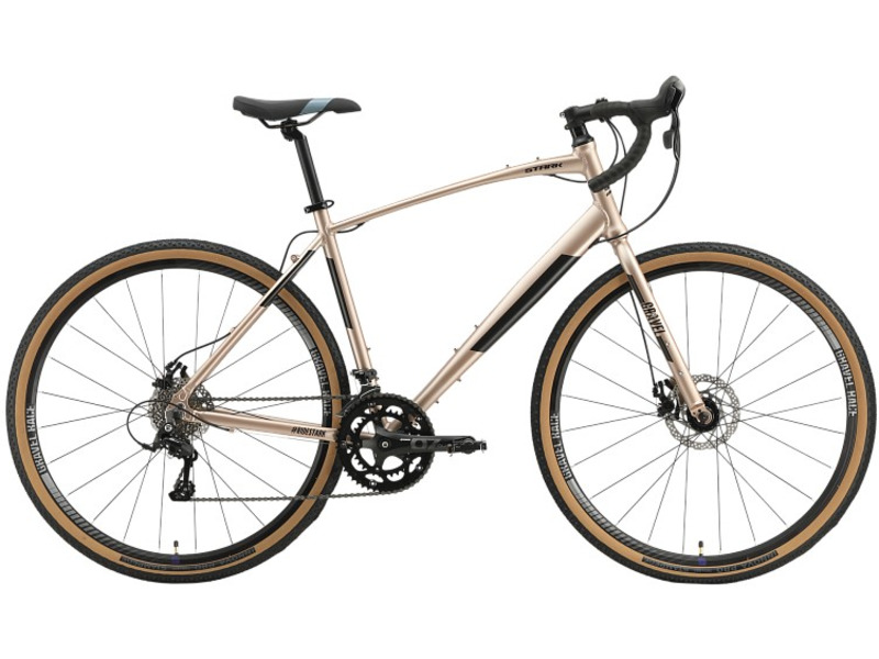 Шоссейный велосипед Stark Gravel 700.2 D, год 2023, цвет Коричневый-Черный, ростовка 20