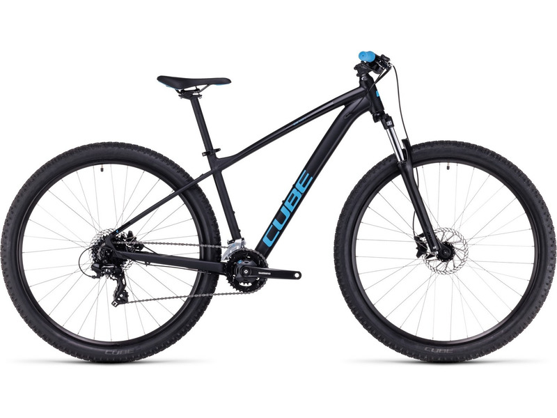 Горный велосипед Cube Aim 29, год 2023, цвет Черный-Синий, ростовка 18