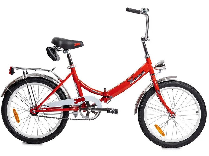 Складной велосипед Forward Кама 20, год 2023, цвет Красный-Белый, ростовка 14