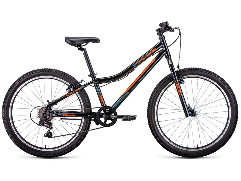 Подростковый велосипед Forward Titan 24 1.0 FR, год 2023, цвет Черный, ростовка 12
