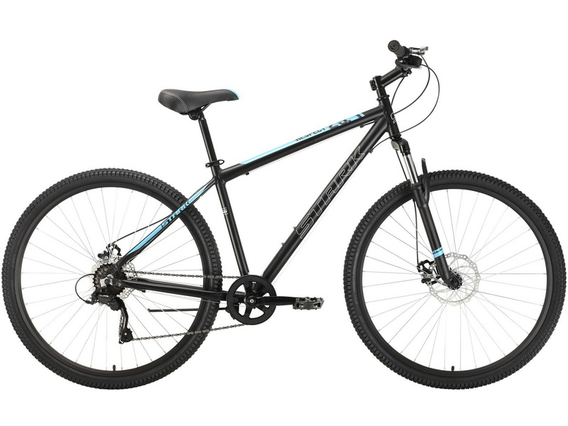Горный велосипед Stark Respect 29.1 D Microshift, год 2022, цвет Черный-Синий, ростовка 18
