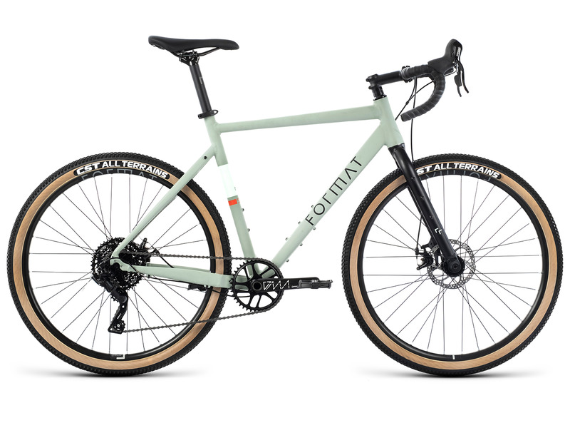 Шоссейный велосипед Format 5211 700С, год 2023, цвет Серебристый-Зеленый, ростовка 21.5