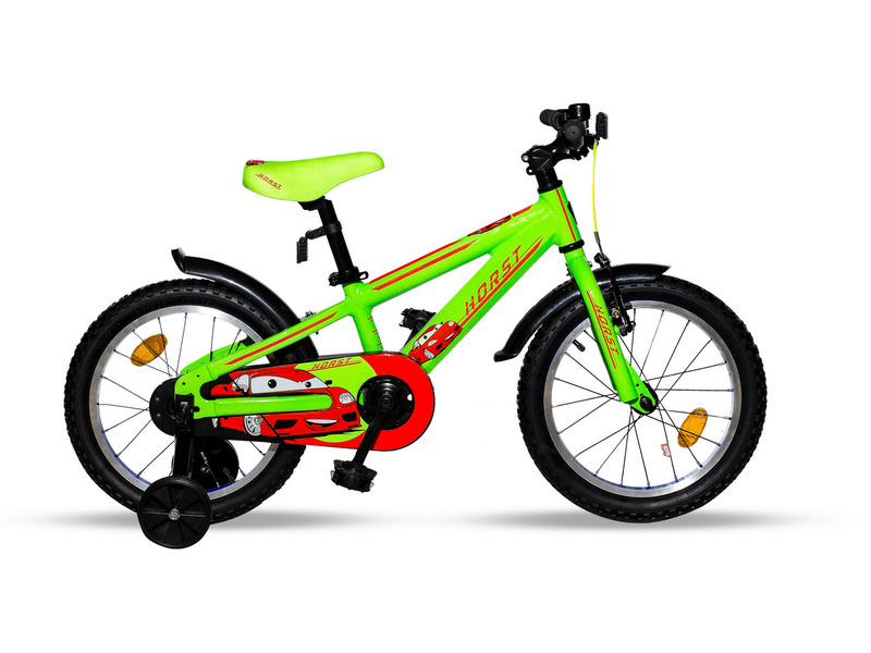 Детский велосипед Horst Blitz 16, год 2019, цвет Зеленый-Красный 