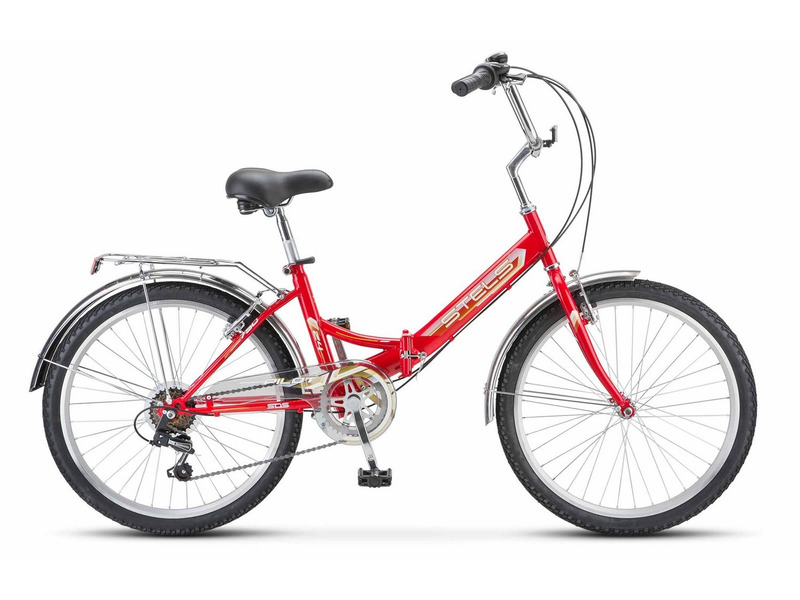 Складной велосипед Stels Pilot 750 V 24 Z010, год 2023, цвет Красный, ростовка 14