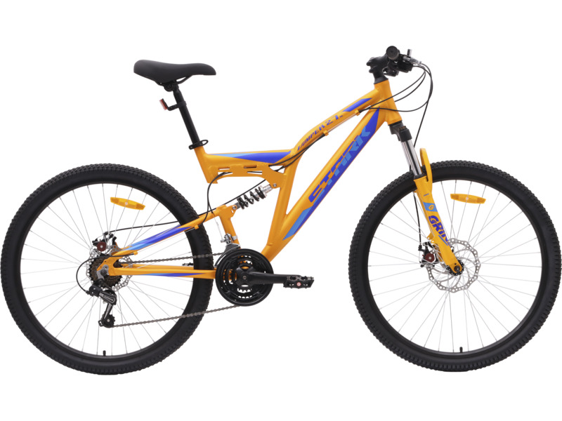 Велосипеды Двухподвесы Stark Jumper 27.1 FS D, год 2024, цвет Оранжевый-Синий, ростовка 16