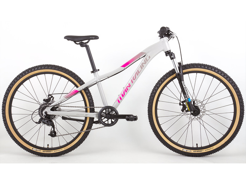 Подростковый велосипед Titan Racing Calypso 26 Disc, год 2024, цвет Серебристый-Розовый