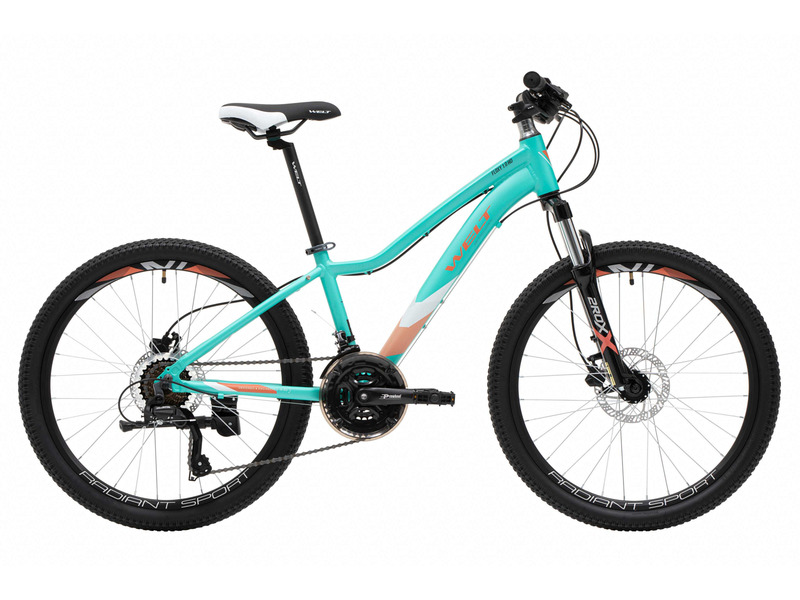 Подростковый велосипед Welt Floxy 1.0 HD 24, год 2024, цвет Зеленый, ростовка 13