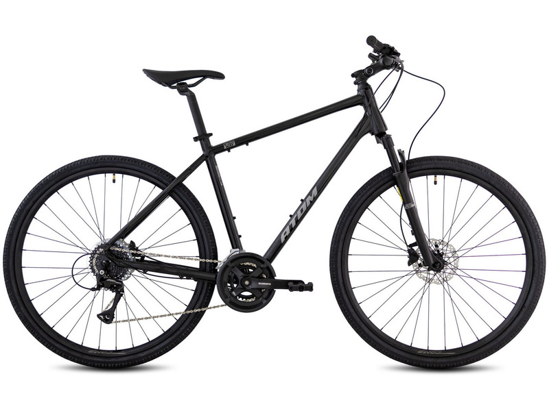 Дорожный велосипед Atom Symbiotic Cross, год 2024, цвет Черный, ростовка 23.5