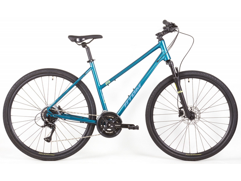 Дорожный велосипед Atom Symbiotic Cross Lady, год 2024, цвет Зеленый-Синий, ростовка 18.5