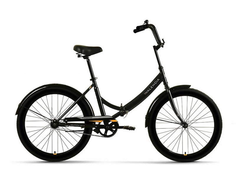 Складной велосипед Forward Valencia 24 X, год 2024, цвет Черный-Желтый, ростовка 16