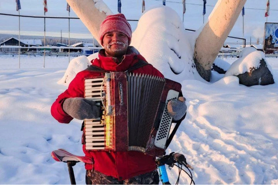 Путешествие на велосипеде по Якутии в экстремальных морозах